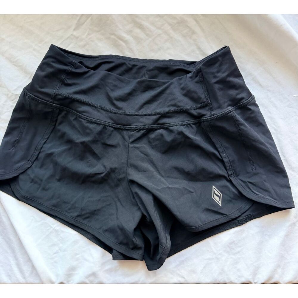 Skechers Black Athletic Performance Running Shorts Drawstring Women Size Small